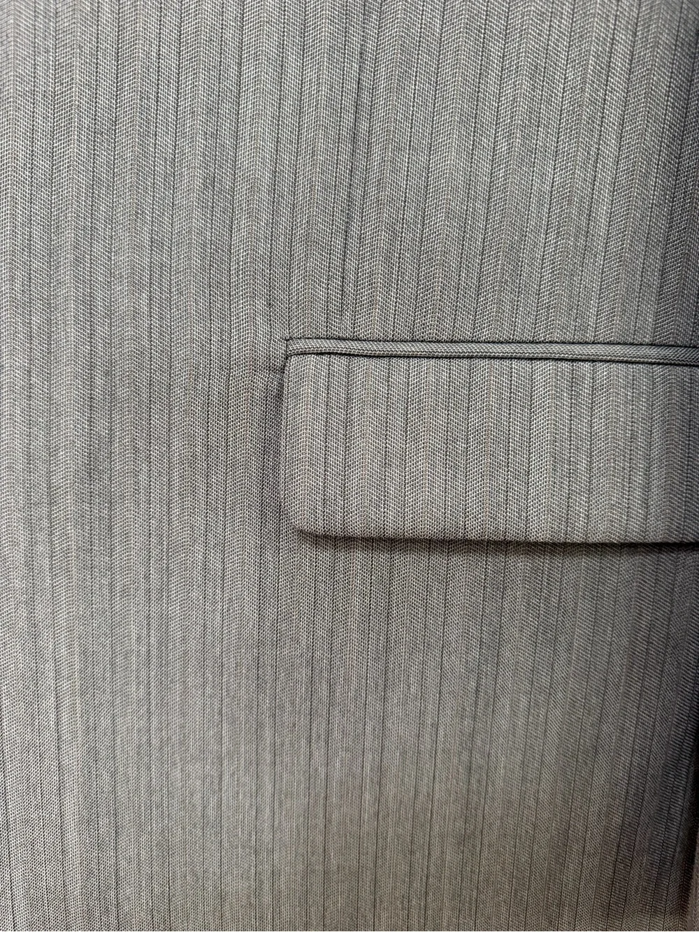 Geoffrey Beene Men's Gray Pinstripe Suit Jacket